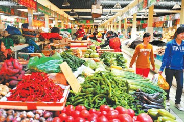 河南省：蔬菜价格连续下跌 ()