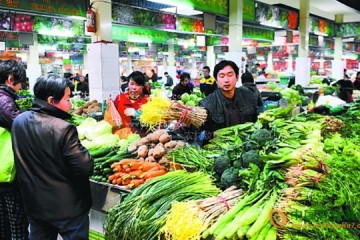 江苏常州市：本地菜大量上市 部分菜价回落 ()