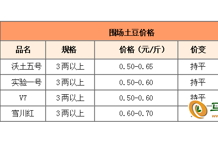 薯市行情迎来转机？ ()