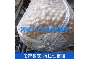 黑龙江牡丹江大头菜透气吨包袋网状打孔1吨装卸中天恒